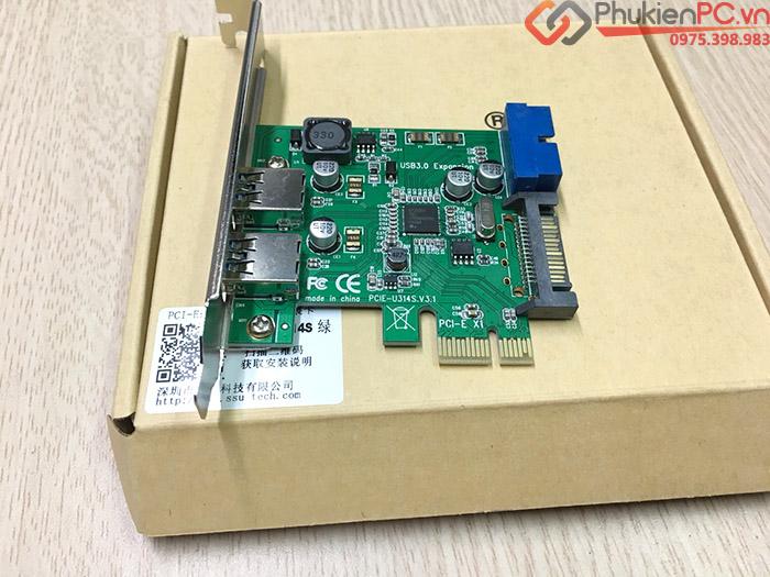 Card PCI-E to 2 USB 3.0, 20Pin chipset NEC720201-1