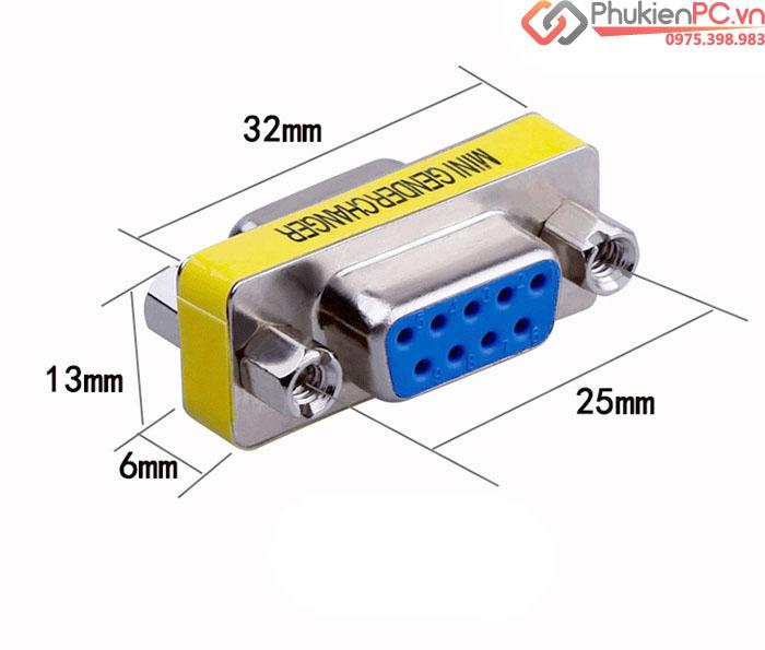 Đầu nối COM DB9 Male to Male (đực sang đực)-3