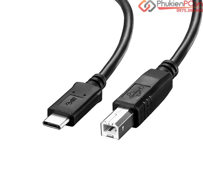 Cáp USB Type C sang Type B (cổng máy in) 0.5M-3