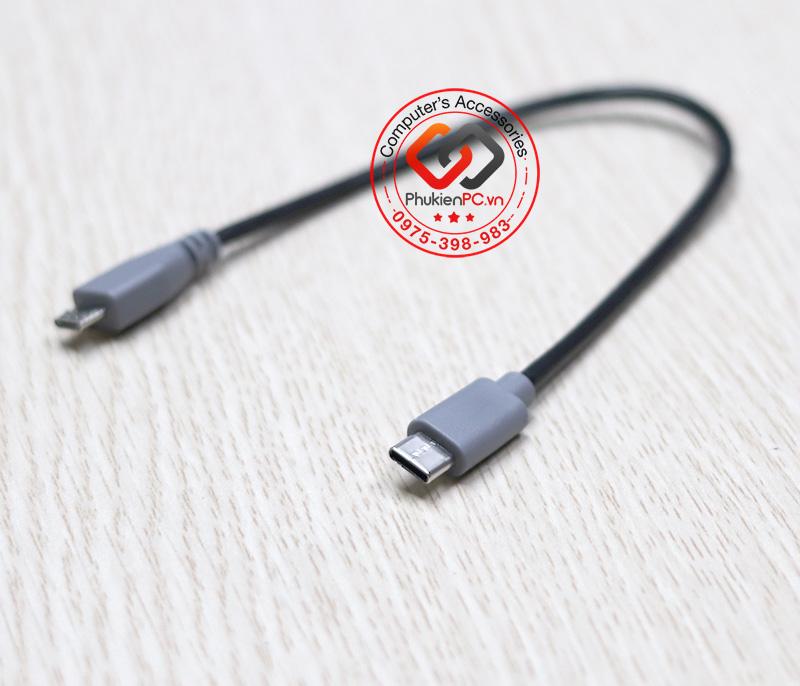 Cáp USB Type C sang Micro USB 25cm-1