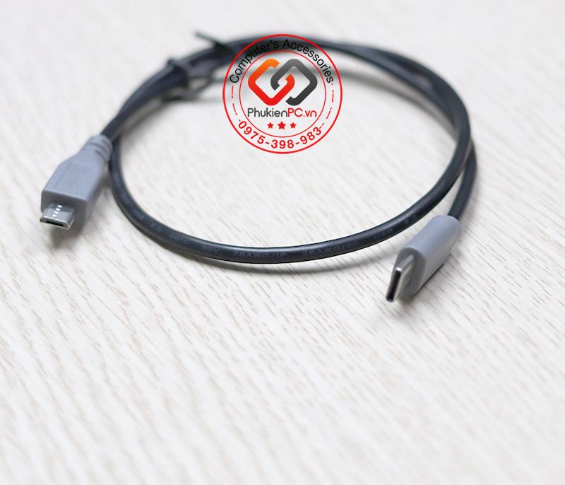 Cáp USB Type C sang Micro USB 50cm-4