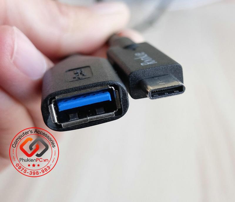 Cáp USB Type c to USB 3.0 Female (chân cái) OTG 1M-3