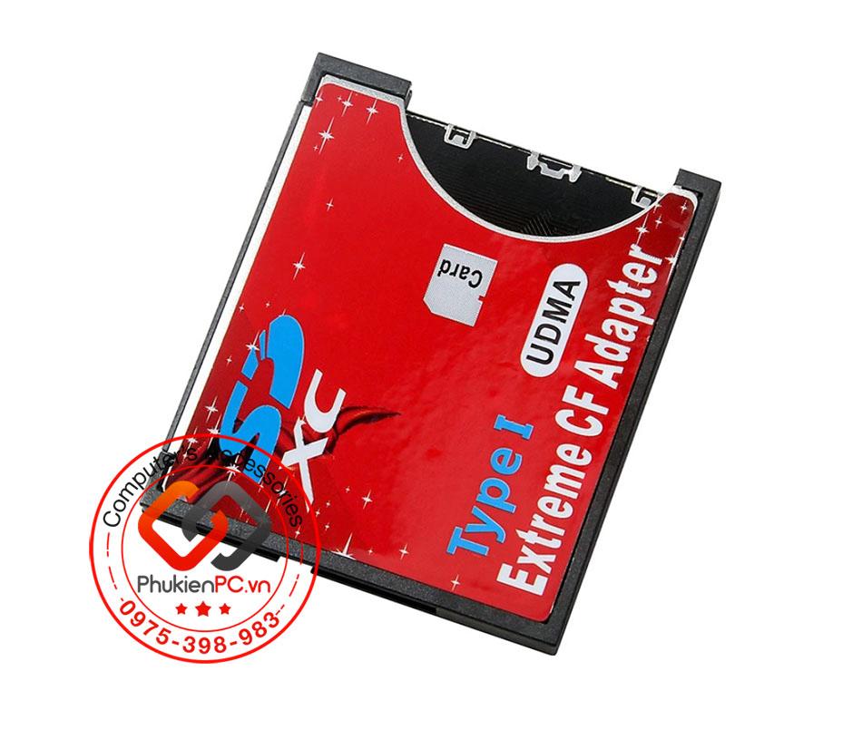 Adapter thẻ nhớ SD sang CF Type I-1