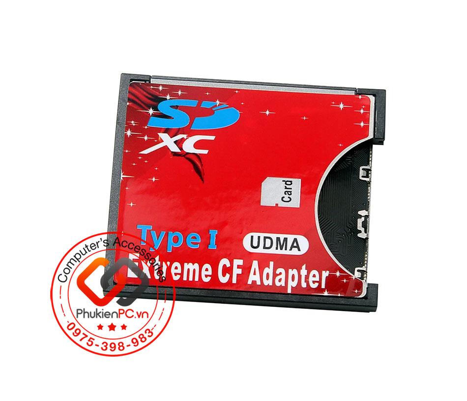 Adapter thẻ nhớ SD sang CF Type I-2
