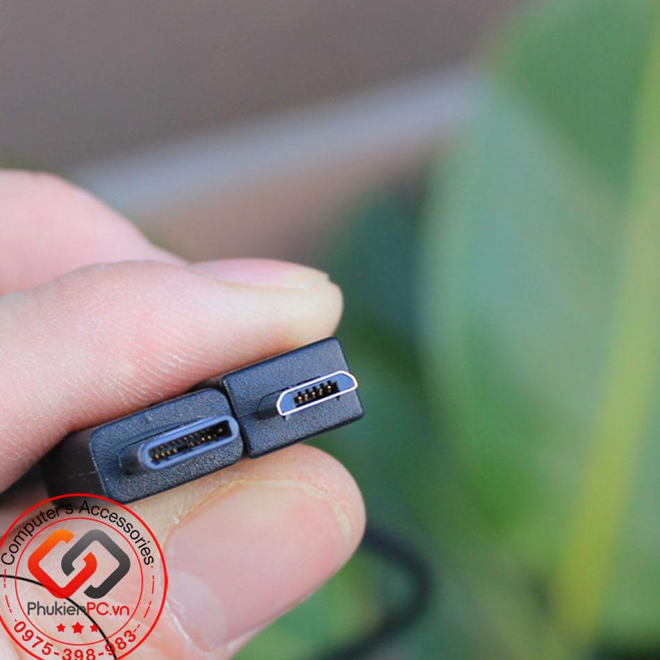 Cáp USB Type C sang Micro USB 1M chất lượng cao-1