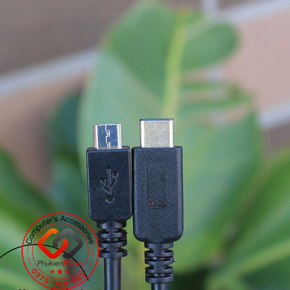 Cáp USB Type C sang Micro USB 1M chất lượng cao-2